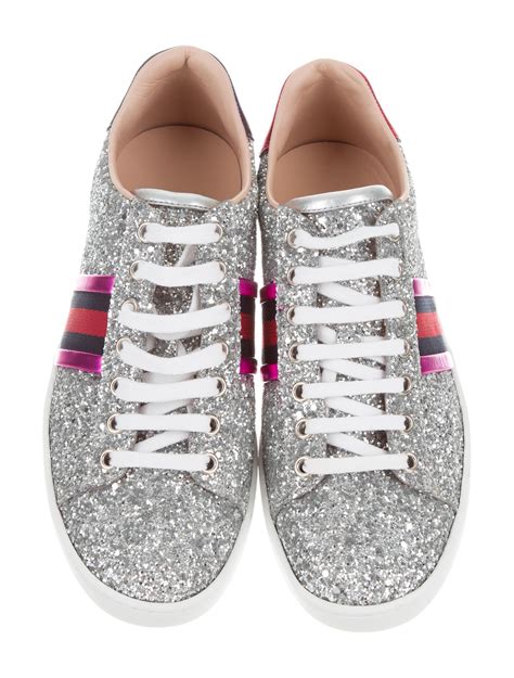 gucci sparkle shoes womens|Gucci glitter sneakers cheap.